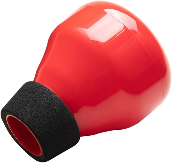 PAMPET ZOE Mini Trumpet Mute, Trumpet Straight Mutes, Lightweight Practice Trumpet Mute Silencer (Red) - Image 1